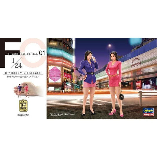 Hasegawa 1/24 FC 01 80’S BUBBLY GIRLS FIGURE 組裝模型 - TwinnerModel