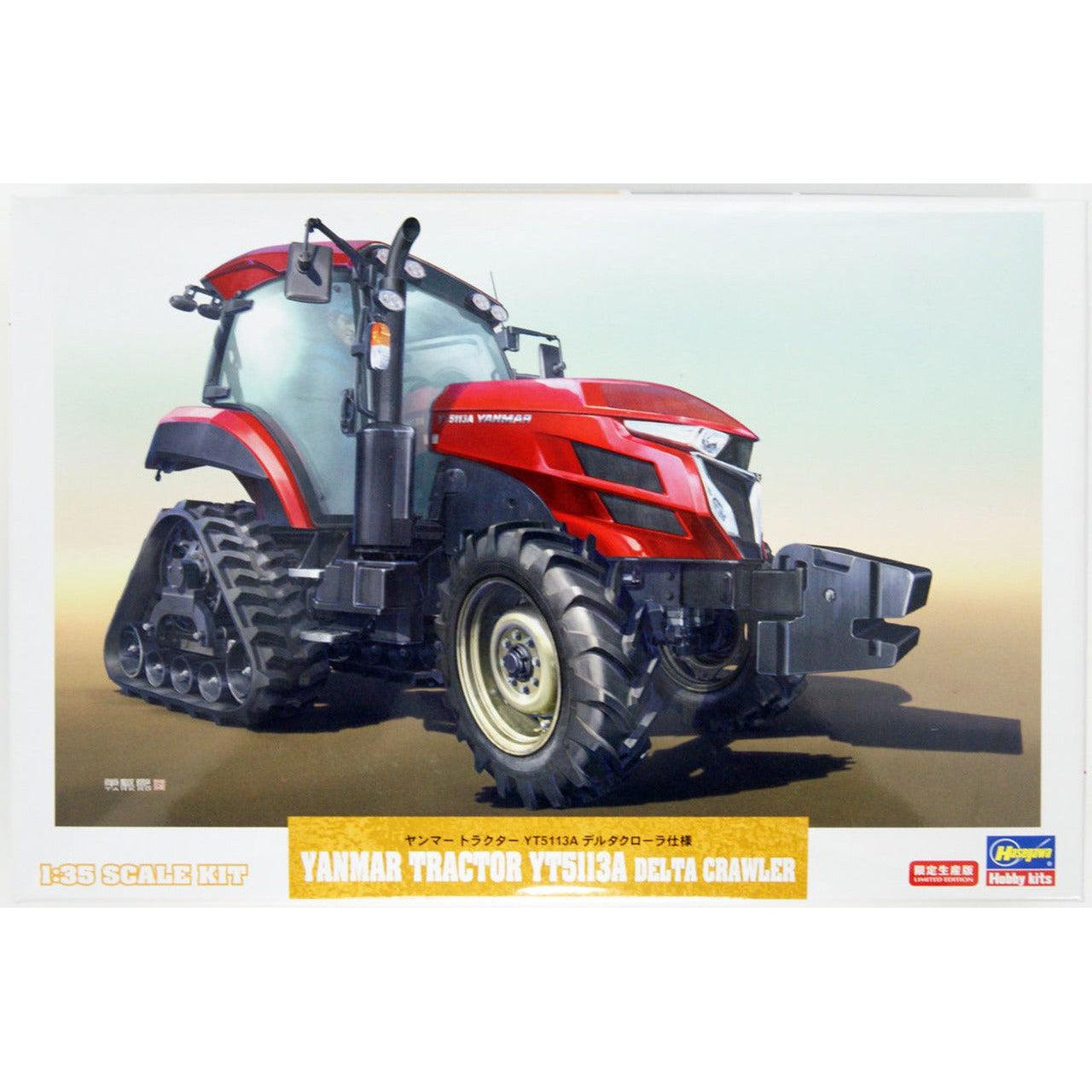 Hasegawa 1/35 Construction Machine 66104 YANMAR TRACTOR YT5113A DELTA CRAWLER TYPE 組裝模型 - TwinnerModel