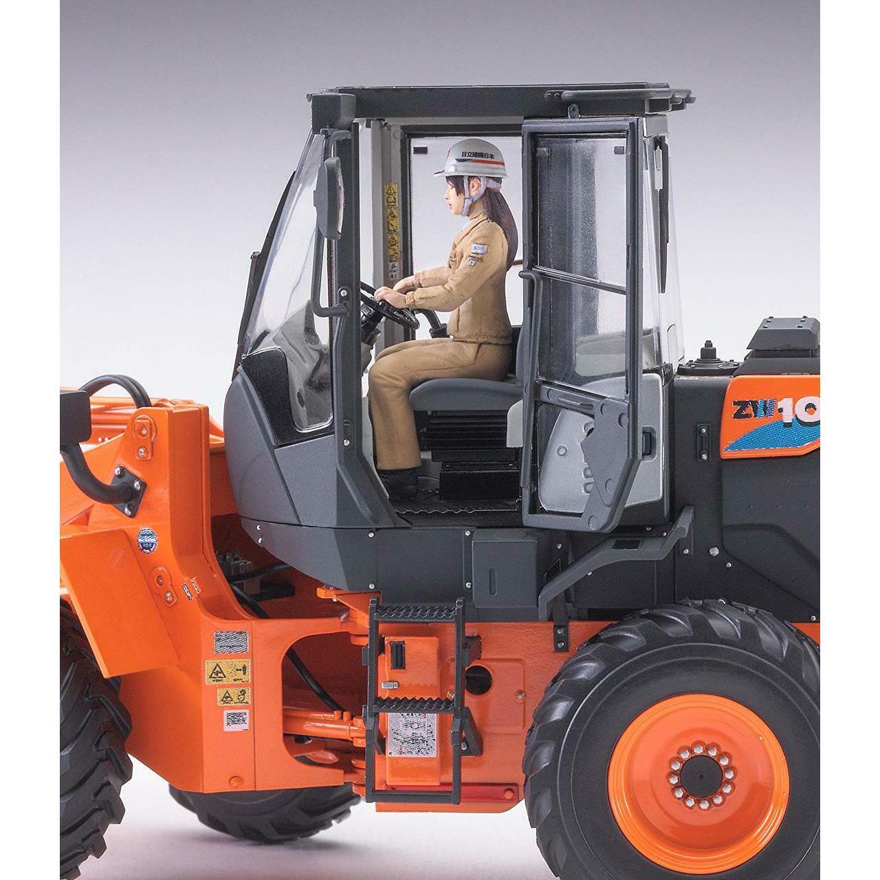 Hasegawa 1/35 WM 04 HITACHI CONSTRUCTION MACHINERY WHEEL LOADER ZW100-6 組裝模型 - TwinnerModel
