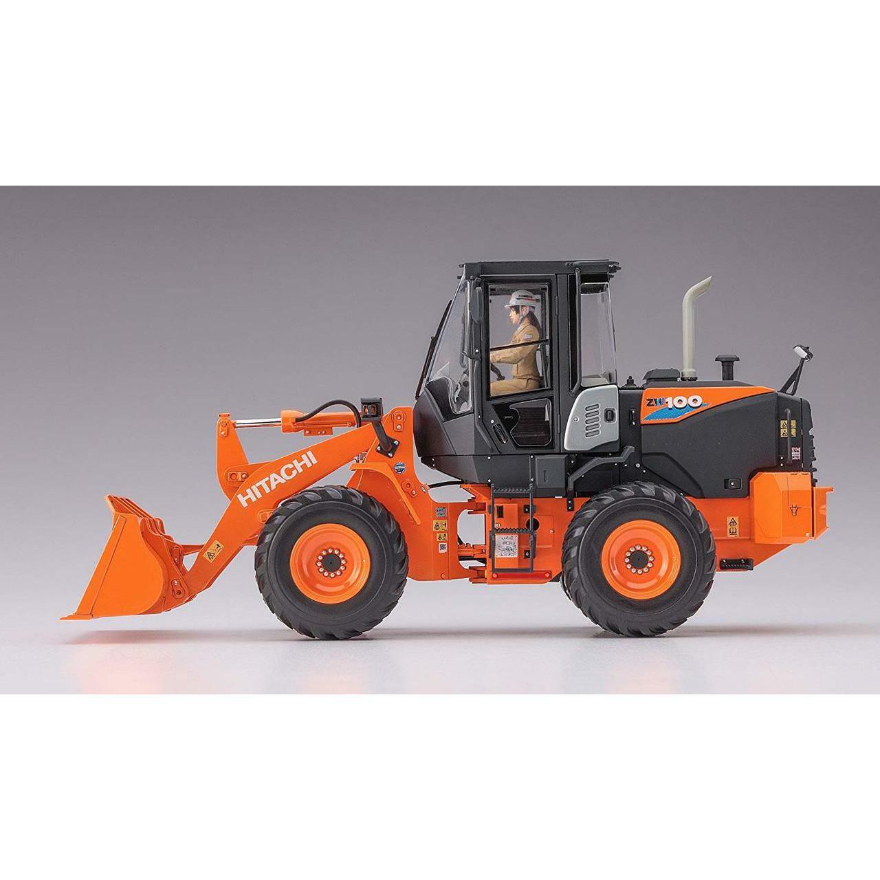 Hasegawa 1/35 WM 04 HITACHI CONSTRUCTION MACHINERY WHEEL LOADER ZW100-6 組裝模型 - TwinnerModel