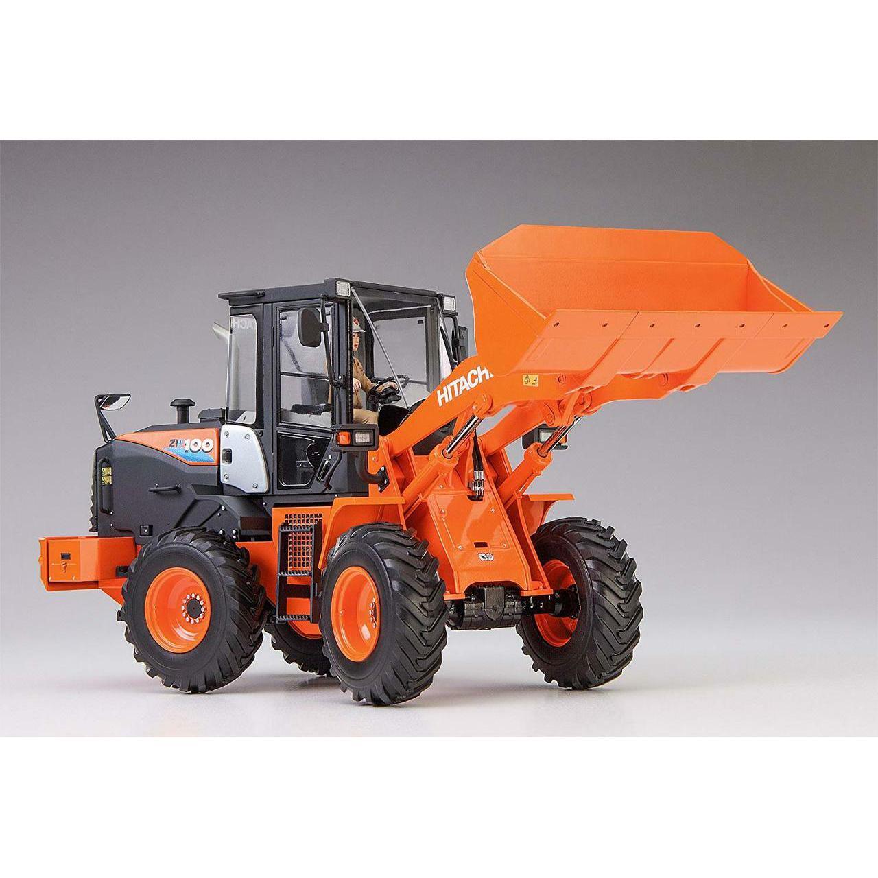 Hasegawa 1/35 WM 04 HITACHI CONSTRUCTION MACHINERY WHEEL LOADER ZW100-6 組裝模型 - TwinnerModel