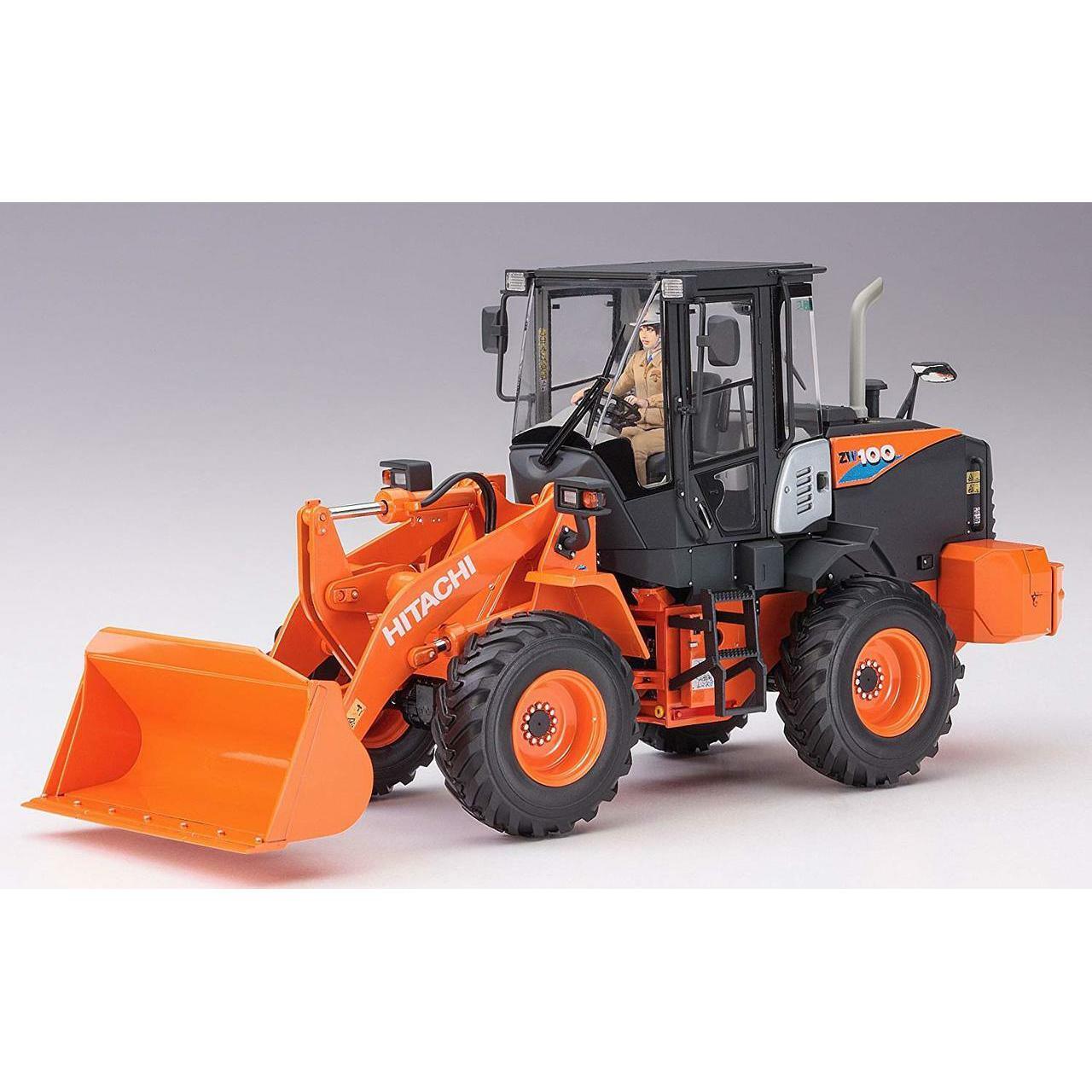 Hasegawa 1/35 WM 04 HITACHI CONSTRUCTION MACHINERY WHEEL LOADER ZW100-6 組裝模型 - TwinnerModel