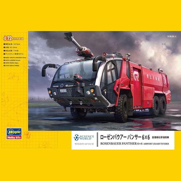 Hasegawa 1/72 SW 05 ROSENBAUER PANTHER 6×6 AIRPORT CRASH TENDER 組裝模型 - TwinnerModel