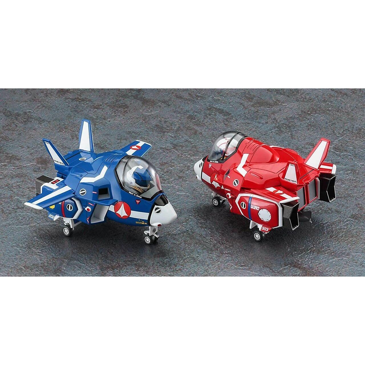 Hasegawa 超時空要塞 VF-1J VALKYRIE `MAX & MIRIA` EGG PLANE 組裝模型 - TwinnerModel