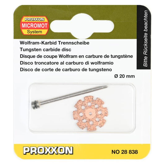 PROXXON 28838 Tungsten carbide cutting disc with cooling holes, 20mm - TwinnerModel