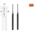 PROXXON 28324 Tungsten Carbide Drills 1mm 2pcs Set - TwinnerModel