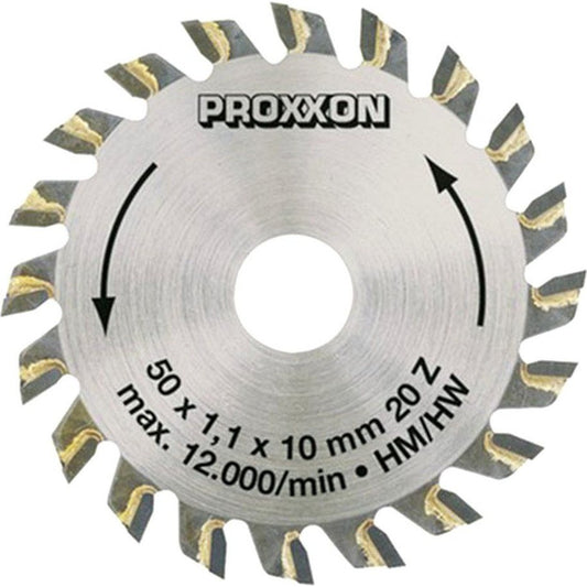 PROXXON 28017 Carbide tipped blade, 50 mm diameter 20 teeth - TwinnerModel