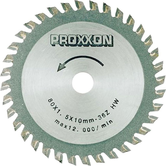 PROXXON 28732 Circular saw blade tungsten carbide tipped, 80 mm, 36 teeth - TwinnerModel