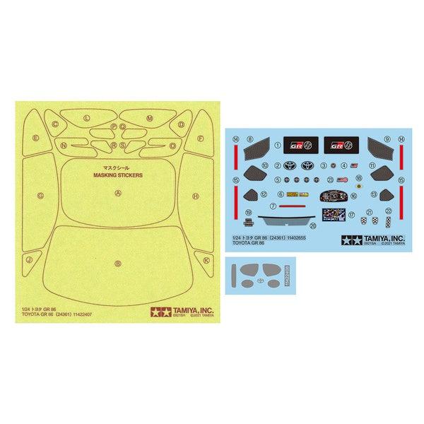 Tamiya 1/24 Sport Cars TOYOTA 豐田 GR 86 組裝模型 - TwinnerModel