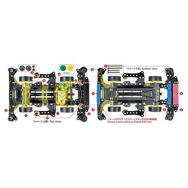 Tamiya 迷你四驅車 MACH-BULLET METALLIC SP AR CHASSIS 組裝模型 - TwinnerModel