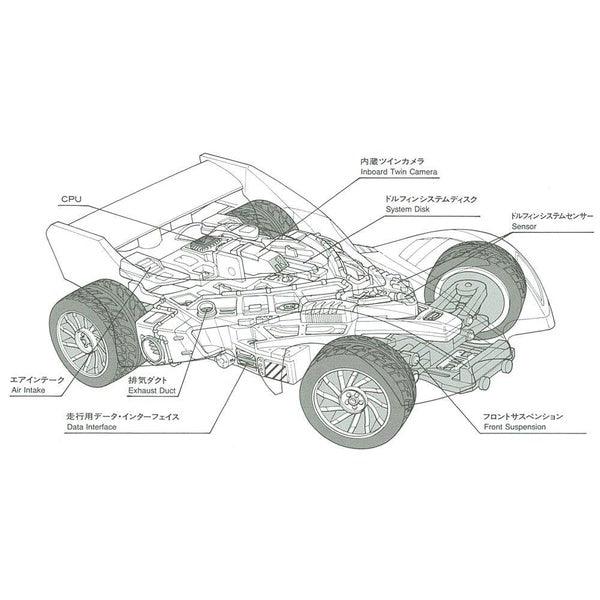 Tamiya 迷你四驅車 PROTO-SABER EVOLUTION DISPLAY MODEL 組裝模型 - TwinnerModel