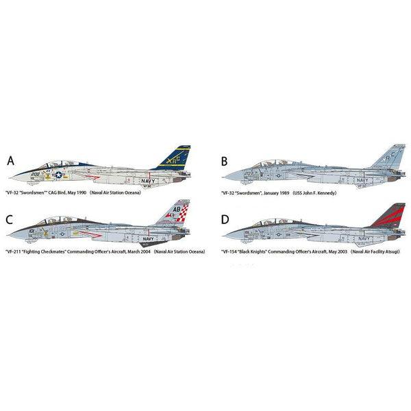 Tamiya 1/48 AF 61122 GRUMMAN F14A TOMCAT LATE MODEL CARRIER LAUNCH SET 組裝模型 - TwinnerModel