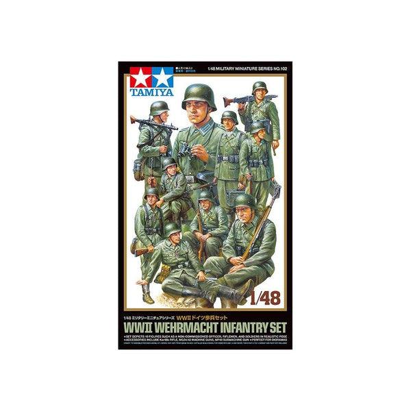 Tamiya 1/48 MM 32602 WWII GERMAN WEHRMACHT INFANTRY SET 組裝模型 - TwinnerModel